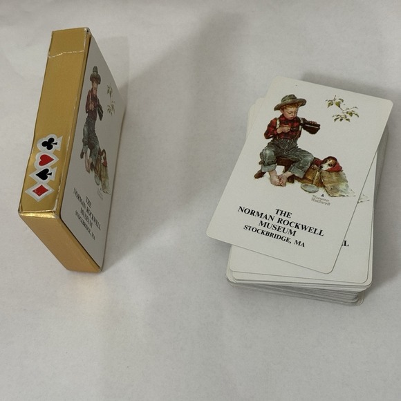 The Norman Rockwell Museum Stockbridge MA Vintage Hoyle Playing Cards - Picture 4 of 6